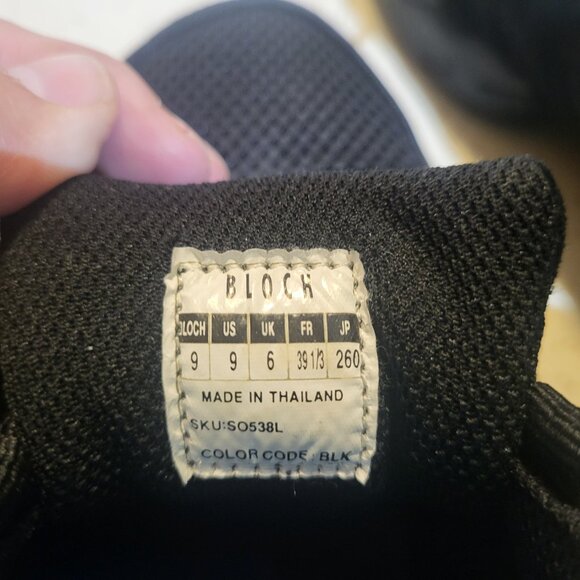 Bloch DRT Dance Shoe Sneaker Size 9 Black Mesh Sneaker - Picture 8 of 9